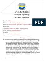 University of Zakho: Collage of Engineering Petroleum Department