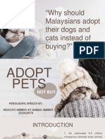Adopt Pets, Not Buy 