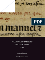 Vila Nova do Barreiro Carta de Foral - 1521