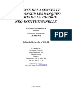 Influence Des Agences de Notation Sur Les Banques PDF