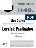 Levelek Paulinához: Színmű Zenével 1 Részben