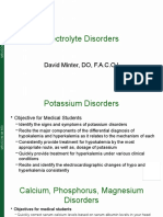 Electrolyte Disorders: David Minter, DO, F.A.C.O.I