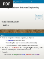 Object Oriented Software Engineering Object Oriented Software Engineering