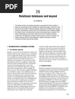 Relational Databases and Beyond