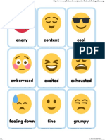 Feelings - Feelings - Emoji Flashcards PDF