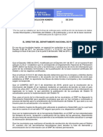 Resolución Fechas SISBÉN 2020 PDF