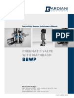 Pneumatic Valve With Diaphragm: Instruction, Use and Maintenance Manual
