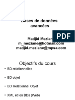 Bases de Données Avancées: Madjid Meziane