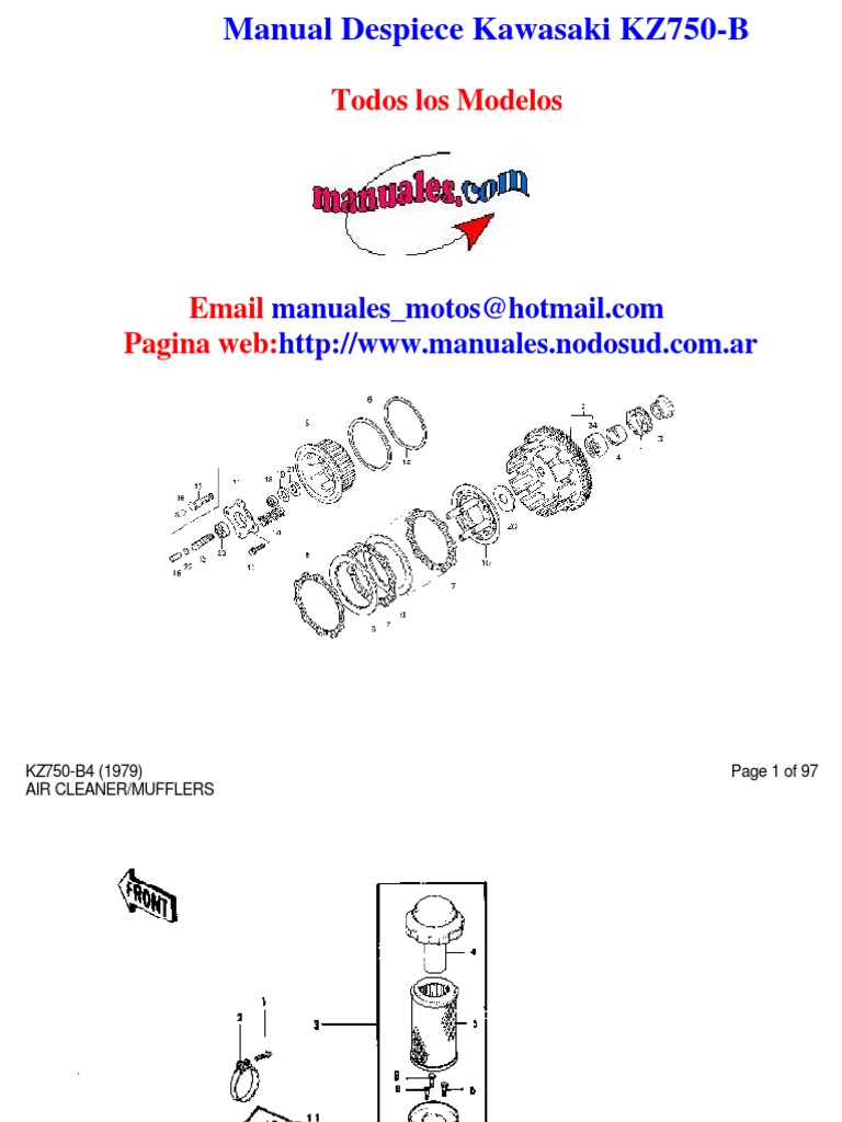 アクセサリー KZ750Four Service Manual KAWASAKI Workshop Manual KZ750 ZN750 ZN700 LTD Shaft 1983