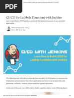 CI - CD For Lambda Functions With Jenkins - by Mohamed Labouardy - A Cloud Guru