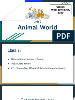 Class 5 - Animal World PDF