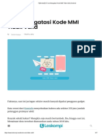 (Berhasil!) 5 Cara Mengatasi Kode MMI Tidak Valid - Android PDF