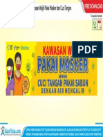 Free Download Desain Spanduk Kawasan Wajib Pakai Masker dan Cuci Tangan.pdf