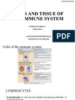 Cell and Tissue of Immune System