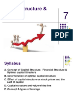 Optimal Capital Structure & Leverage Effects