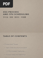 Xv6 Process and Cpu Scheduling