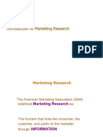 Session 1 & 2 Introduction To Marketing Research & Research Design