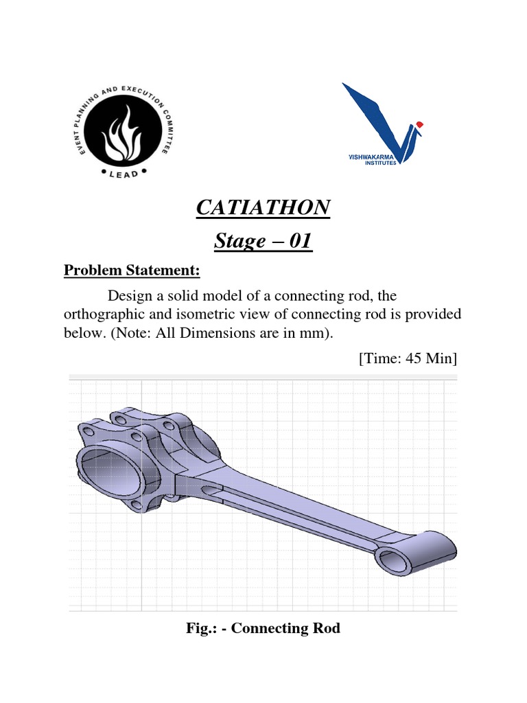Connecting Rod Design Dimensions | PDF | Teaching Methods & Materials ...