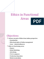 Ethics in Functional Areas