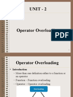 Unit 2 OperatorOverloading