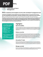 Kaspersky Vulnerability and Patch Management Datasheet