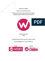 (Weebo) Proposal PTK - Peningkatan Hasil Belajar Melalui Model Pembelajaran Group Investigation (GI)