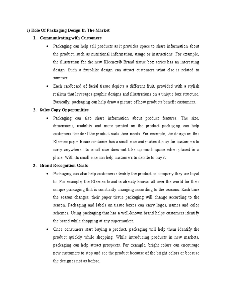 Role of Packaging Design in The Market | PDF | Packaging And Labeling ...