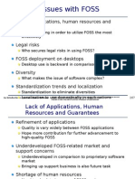 Issues With FOSS: Lack of Applications, Human Resources and Guarantees