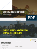 Mathematics For Physicist: Adhi Harmoko Saputro