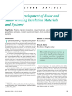 Historical Development of Rotor and Stator Winding Insulation Materials and Systems