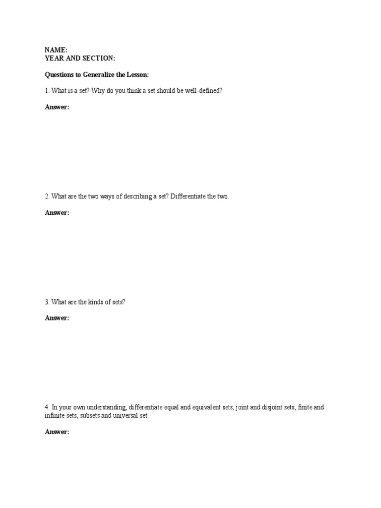 Understanding Sets in Mathematics | PDF | Self-Improvement
