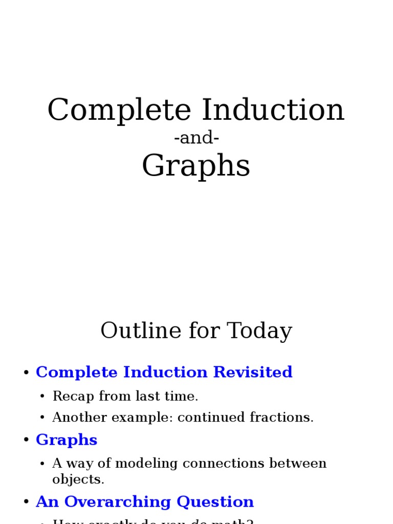 Complete Induction Graphs | PDF | Numbers | Rational Number