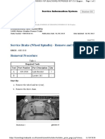 Service Brake (Wheel Spindle) - Remove and Install: Shutdown SIS