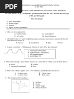 Put Your Answers (A, B, C or D) To The Question Numbers in The Score Sheet in The Last Page of This Question Paper. Time: 30 Minutes