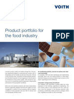 Product Portfolio For The Food Industry