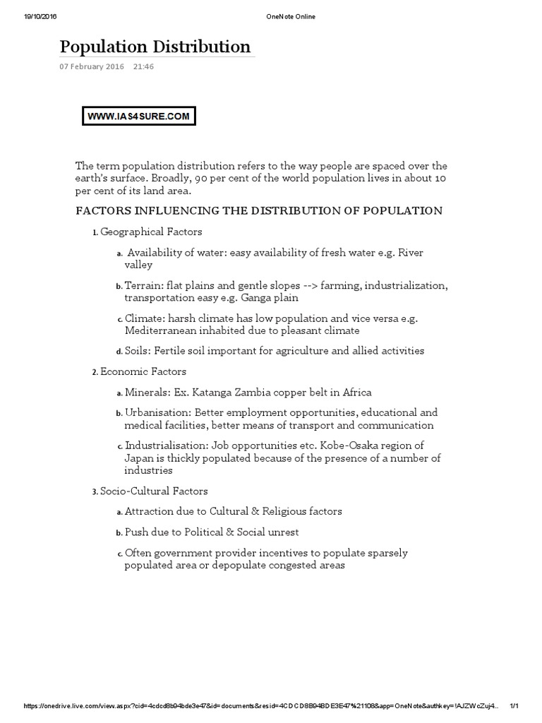 WHAT IS POPULATION DISTRIBUTION PDF intelligence overview