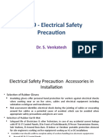 Exp. 9 - Electrical Safety Precaution: Dr. S. Venkatesh