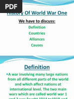 History of World War One: We Have To Discuss