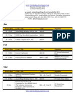 Following Are The Jakarta International Expo Event Calendar For 2011