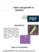 Reproduction and Growth in Bacteria: By: Hafiza Asfa Shafique Microbiology BS Biotechnology V