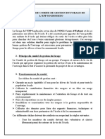 Proposition Comite de Gestion Du Forage de L