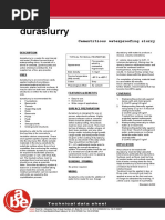 Duraslurry: Cementitious Waterproofing Slurry