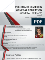 PRE-BOARD REVIEW IN GENERAL EDUCATION Slide Presentation