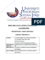 Mks 1083: Data Structures and Algorithm SEMESTER 1 SESI 2020/2021 Group Project