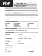 Resume Format