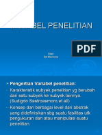 Variabel Penelitian