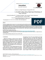 Tool Wear Mechanisms of PCBN Tooling During High-Speed Machining of Gray Cast Iron - Compozitie Chimica Fonta