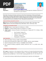 Curriculam Vitae: Oil & Gas Industries