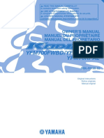 YFM700FWBD/YFM700FWB Yfm70Kpal: Owner'S Manual Manuel Du Propriétaire Manual Del Propietario