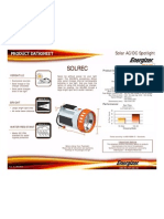 SOLREC Energizer Solar AC DC LED Spotlight